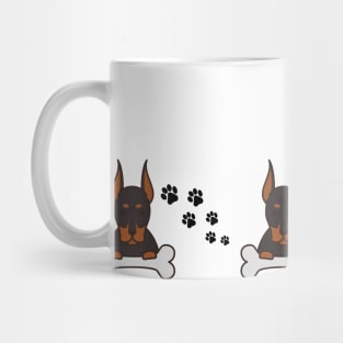 Doberman pinscher dog pattern Mug